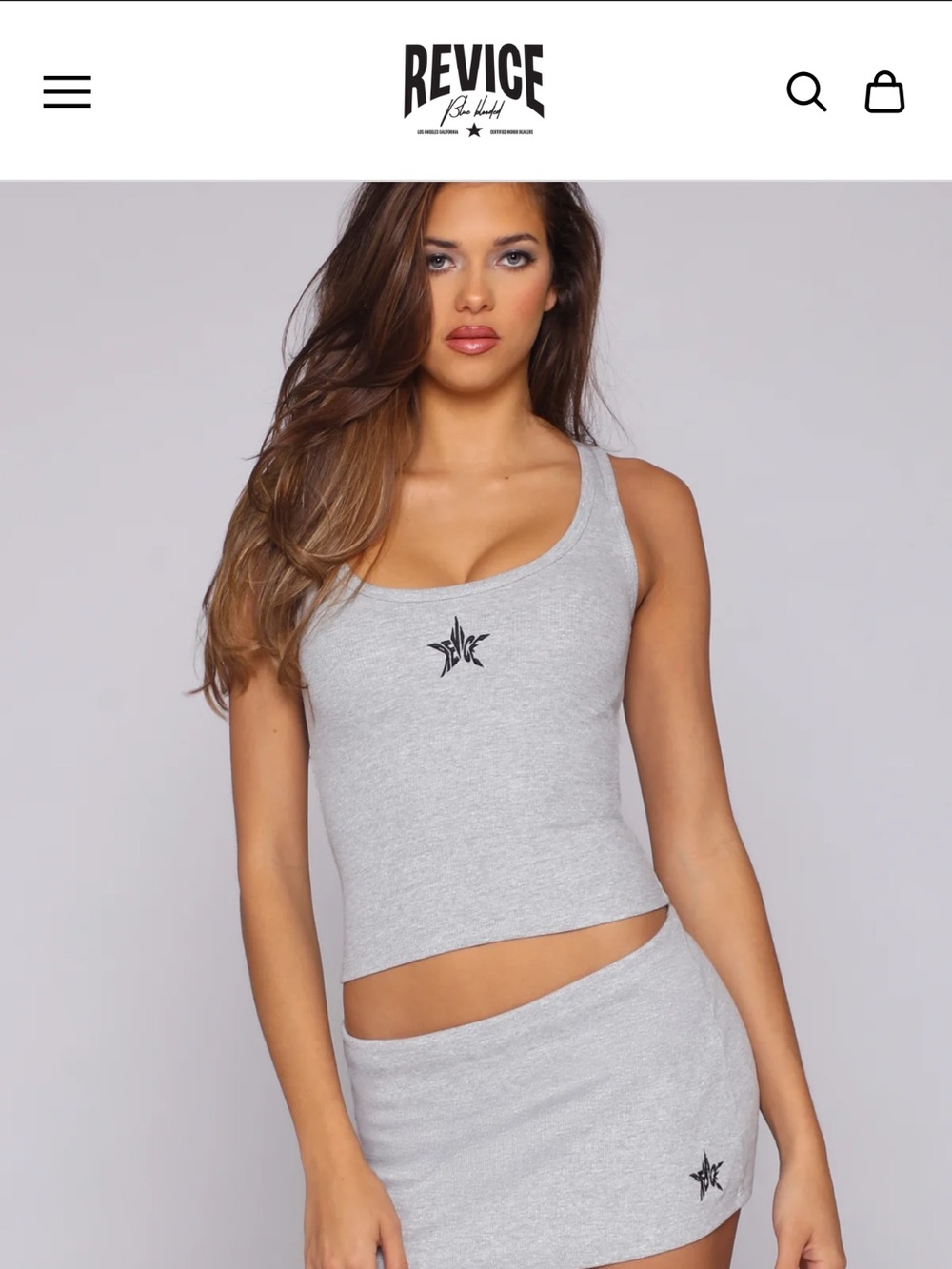NWT- Revice Women’s Scoop Ribbed Tank Top - Size Small